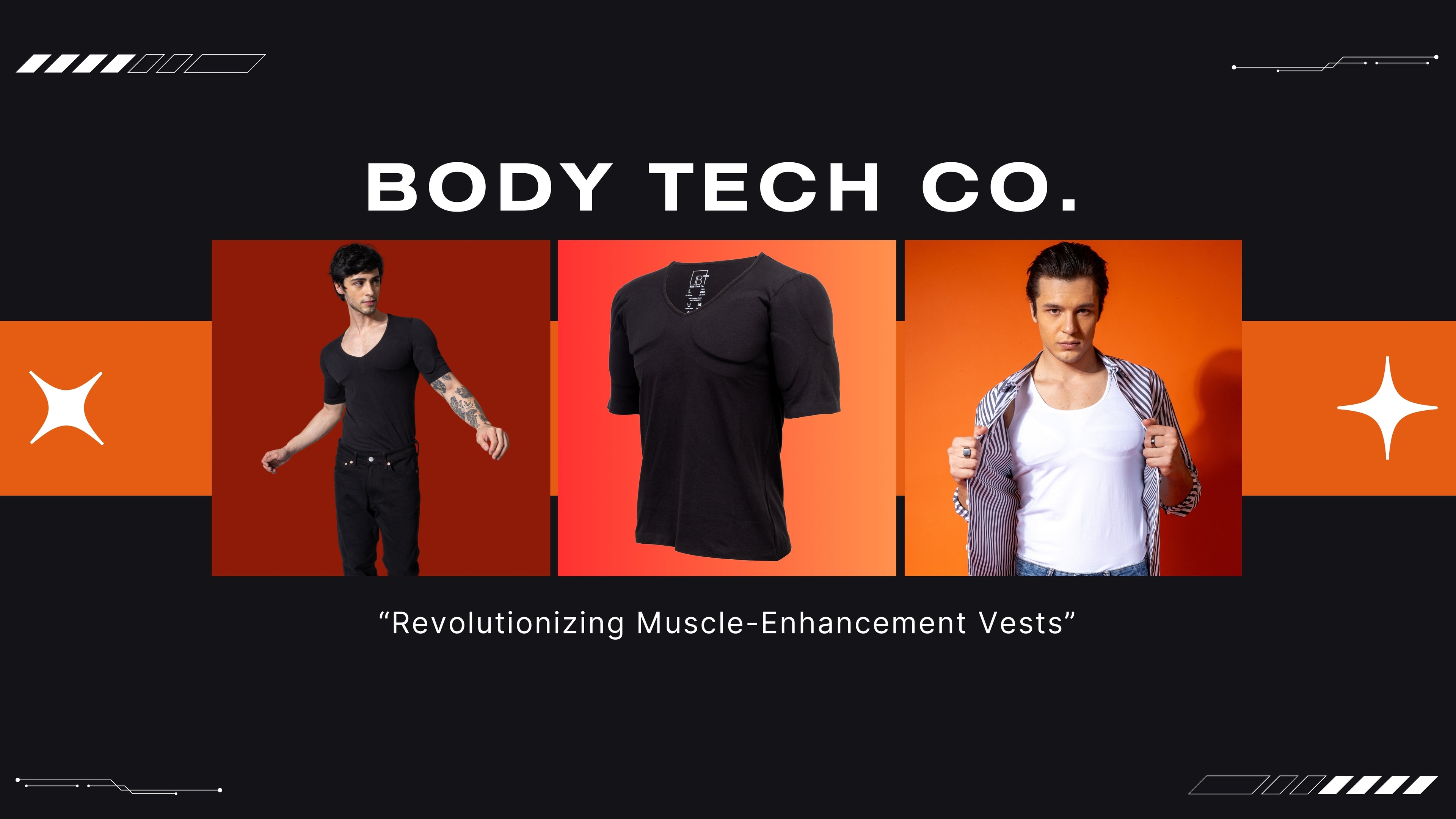 Body Tech Co. presents India's First Revolutionising Lift Tech Muscle Padded Vest for Men - BTC Lift Tech Vest Collage 17